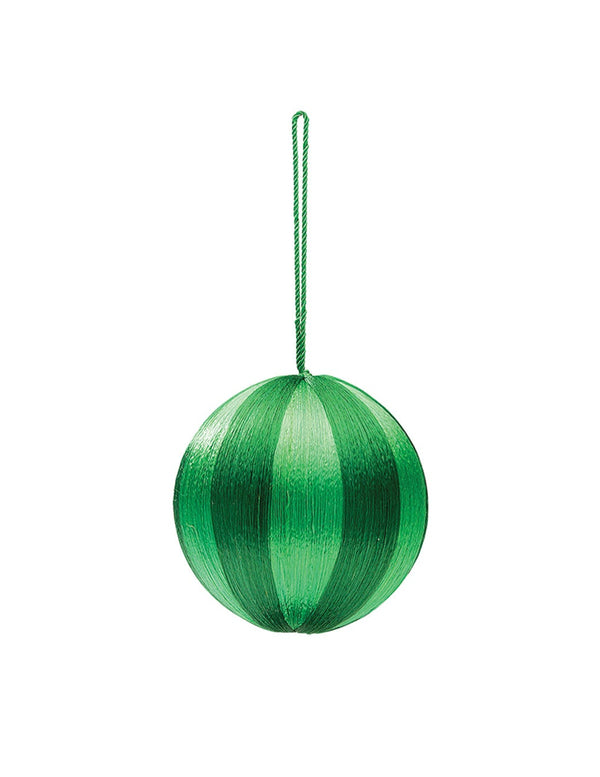 Grønn julekule - Ø 12,5 cm