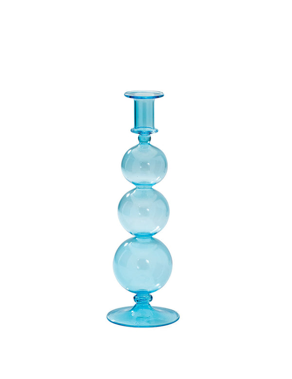 Bubble glasslysestake - blått